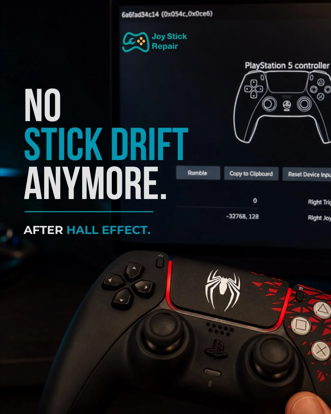Hall Effect upgrade that eliminates stick drift for good